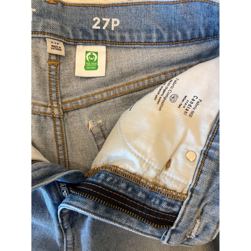 J.Crew Classic Straight Jeans Light Wash Candiani Denim 27P BA657 FA21